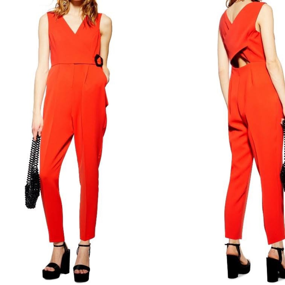 NWT Topshop Orange Jumpsuit